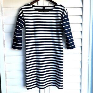 Jcrew striped cotton dress